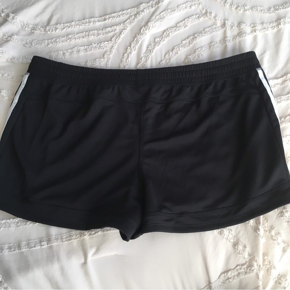 Adidas Women's Black 3-Stripes Running Shorts - Picture 6 of 8
